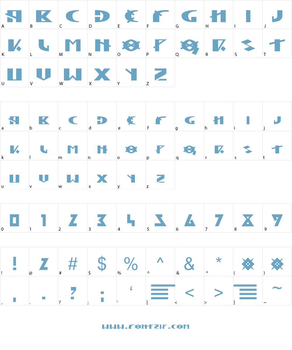 Hun Legion Font Character